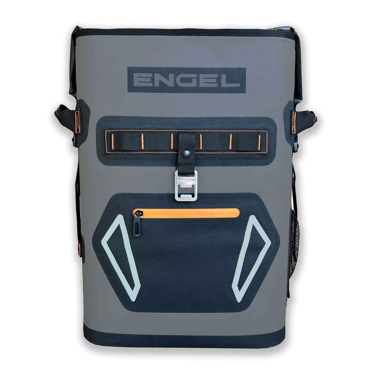 Engel BP25 High-Performance Backpack Cooler orange front.